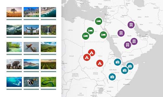An ArcGIS StoryMap with a photo map tour